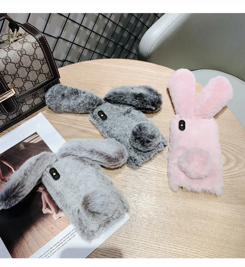 Cute Warm Winter 3D Rabbit Fur Plush Fluffy Cellphone Case for iPhone 6 7 8 Plus X XS Max XR 11 Pro Max
Cute Warm Winter 3D Rabbit Fur Plush Fluffy Cellphone Case for iPhone 6 7 8 Plus X XS Max XR 11 Pro Max