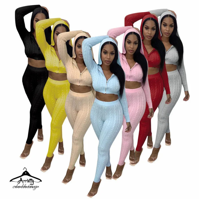 Autumn Knitted Zipper Hoodie Cardigan Sweatpants Bodycon Two Pieces Sets knit sweater hoodie joggers pants two piece pants set
Autumn Knitted Zipper Hoodie Cardigan Sweatpants Bodycon Two Pieces Sets knit sweater hoodie joggers pants two piece pants set