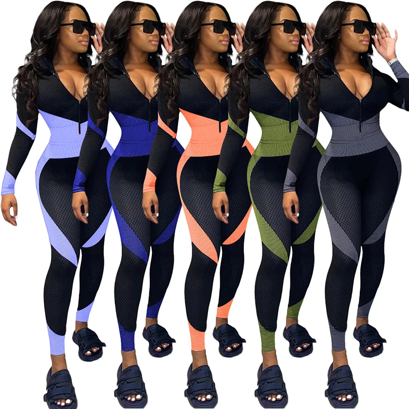 Womens Fall Fashion 2020 Solid Color Zip Up Sports One Piece Women Jumpsuits Bodycon Women Jumpsuits And Rompers
Womens Fall Fashion 2020 Solid Color Zip Up Sports One Piece Women Jumpsuits Bodycon Women Jumpsuits And Rompers