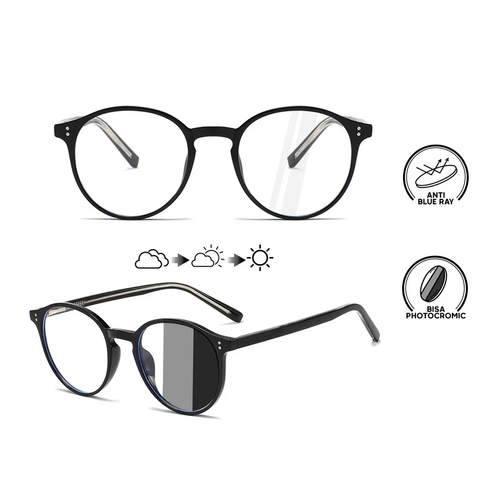 Anti Blue Light Retro Round Glasses Frame Retro Natural Light Glasses Frame Photochromic Glasses
Anti Blue Light Retro Round Glasses Frame Retro Natural Light Glasses Frame Photochromic Glasses