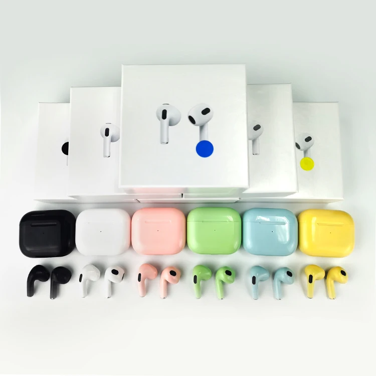 New arrival air3 Air2 pro Airoha Chip 1562m waterproof Gen3 original earuds with spatial audio TWS Wireless Earphone Headphones, Colorful
New arrival air3 Air2 pro Airoha Chip 1562m waterproof Gen3 original earuds with spatial audio TWS Wireless Earphone Headphones, Colorful