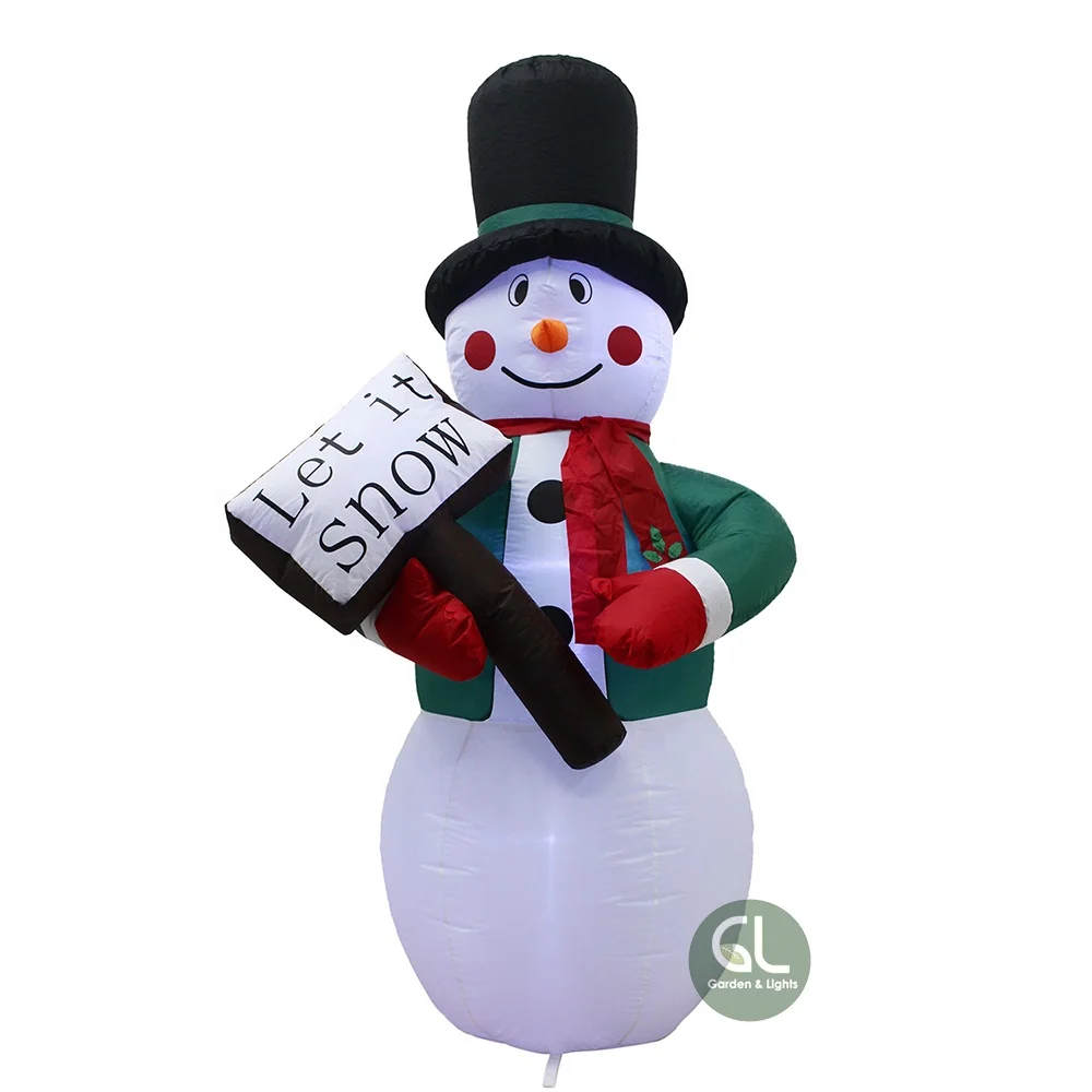 Custom Logo High Power Motion LED Airblown Inflatable Snowman C