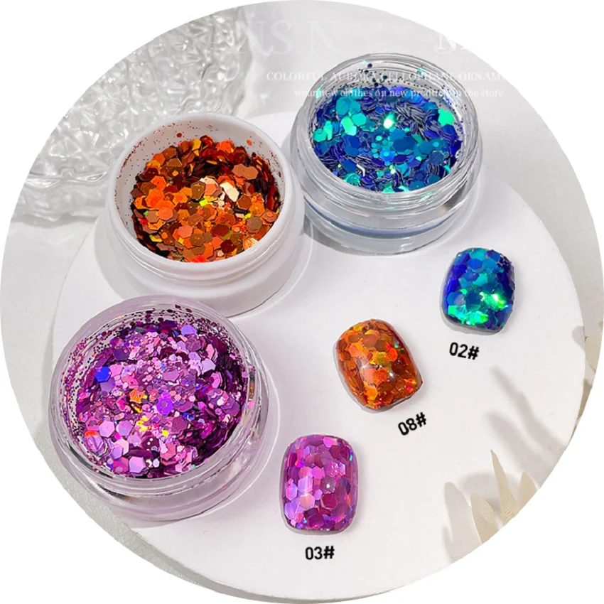 RTS Professional Nail Shimmer Glitter Powder Glitter Sequins Chunky Blend Flash Nail Decoration
RTS Professional Nail Shimmer Glitter Powder Glitter Sequins Chunky Blend Flash Nail Decoration