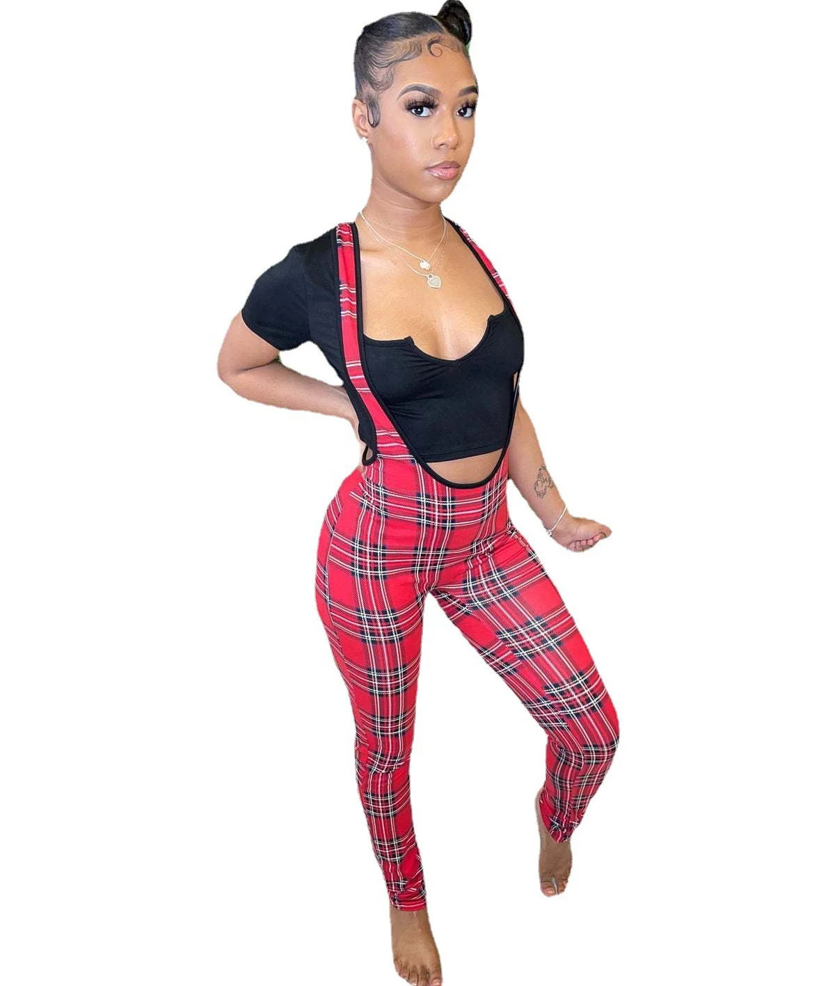 D8372 New design overalls rompers and jumpsuit pants women plaid print back out jumpsuit 2021, As picture or customized make
D8372 New design overalls rompers and jumpsuit pants women plaid print back out jumpsuit 2021, As picture or customized make