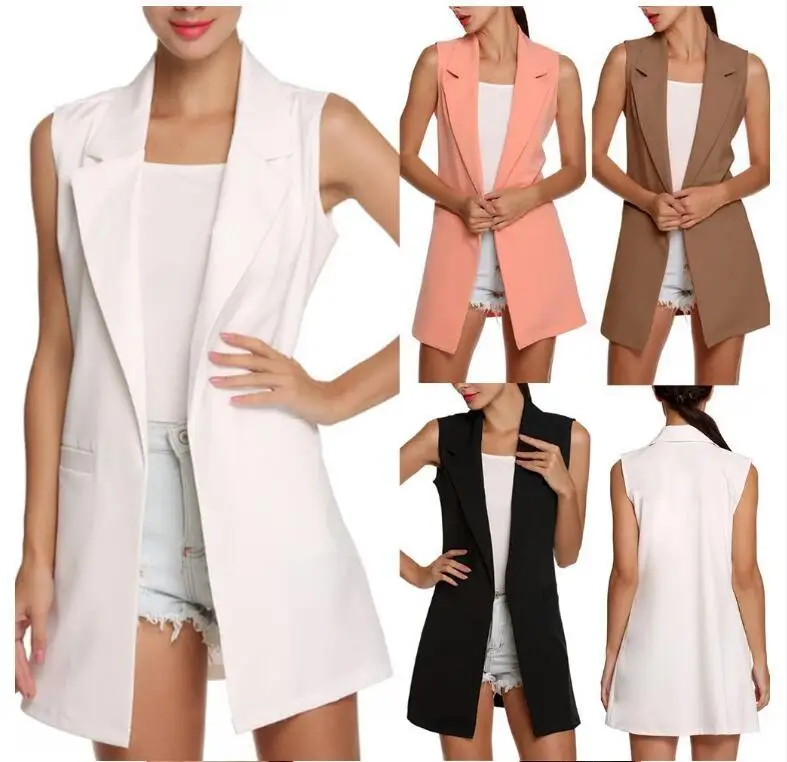 Womens Fashion Long Waistcoat Vest Sleeveless Trench Coat Cardigan Jacket Blazer S-2XL
Womens Fashion Long Waistcoat Vest Sleeveless Trench Coat Cardigan Jacket Blazer S-2XL