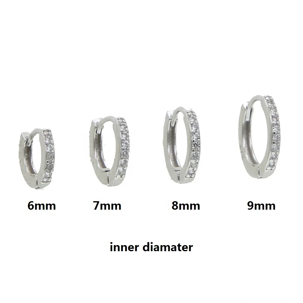 fashion mini hoop earring with cz paved cute 6mm 7mm 8mm 9mm round circle shape earring for boys girl child party earring gift 
fashion mini hoop earring with cz paved cute 6mm 7mm 8mm 9mm round circle shape earring for boys girl child party earring gift