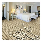 The plum blossom nylon floral print carpet roll for hotel