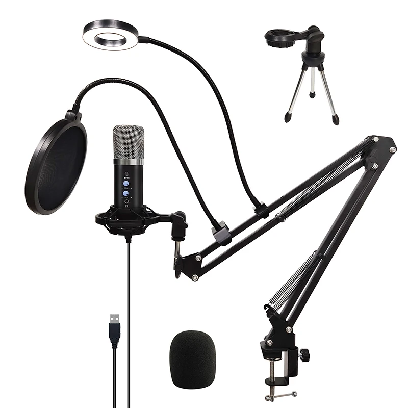 Professional karaoke microphone for Live Skype YouTuber Karaoke Gaming Recording, Black gold grey
Professional karaoke microphone for Live Skype YouTuber Karaoke Gaming Recording, Black gold grey