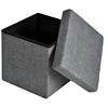 Folding Storage Ottoman Square Foot Rest Stool Bench Seat