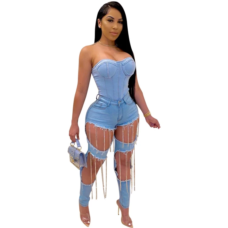 Popular Design Women Water-washing Ripped Bell Bottoms Jeans Fabrics Denim Hollow Out Chain Pants High Waist Women's Jeans, Light blue
Popular Design Women Water-washing Ripped Bell Bottoms Jeans Fabrics Denim Hollow Out Chain Pants High Waist Women's Jeans, Light blue