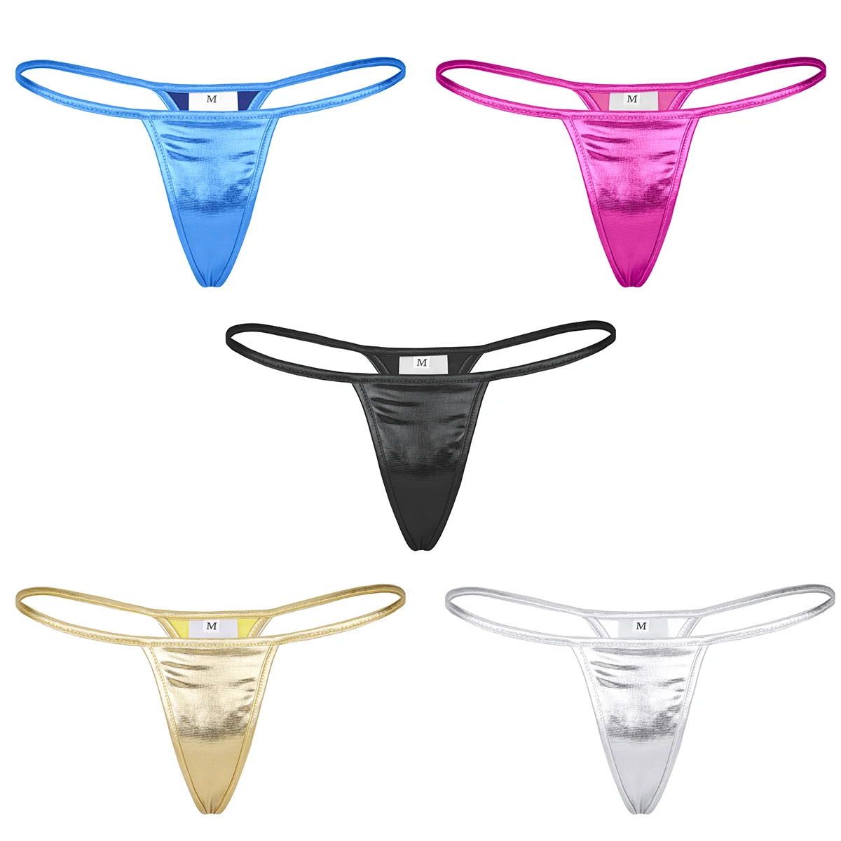 Erotic Womens Lingerie Shining Faux Leather Low Rise Bikini T-back Sexy G-string Thongs for Ladies
Erotic Womens Lingerie Shining Faux Leather Low Rise Bikini T-back Sexy G-string Thongs for Ladies