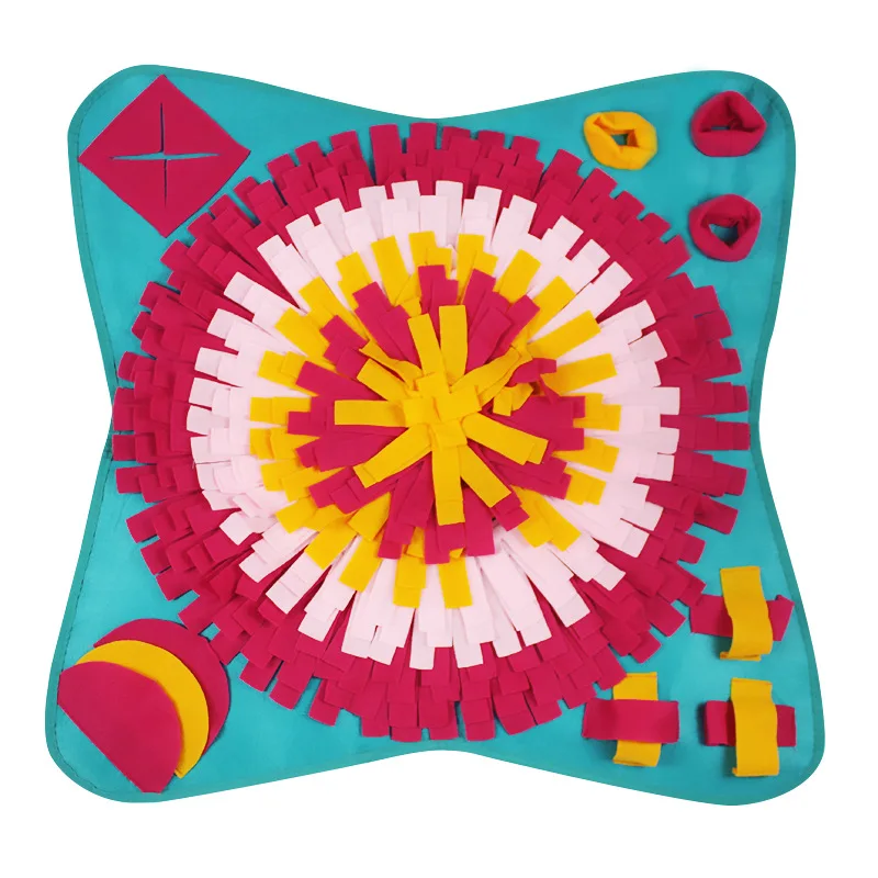 New Hot Sale Pet Puzzle Decompression Training Feeding Flowers Sniffing Pad Cats Universal snuffl mat for dogs
New Hot Sale Pet Puzzle Decompression Training Feeding Flowers Sniffing Pad Cats Universal snuffl mat for dogs