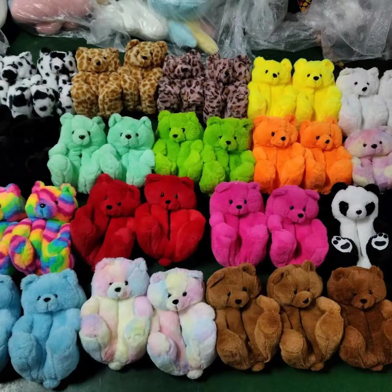 High quality ladies non-slip furry teddy bear plush panda slippers wholesale indoor outdoor warm house slippers, Picture
High quality ladies non-slip furry teddy bear plush panda slippers wholesale indoor outdoor warm house slippers, Picture