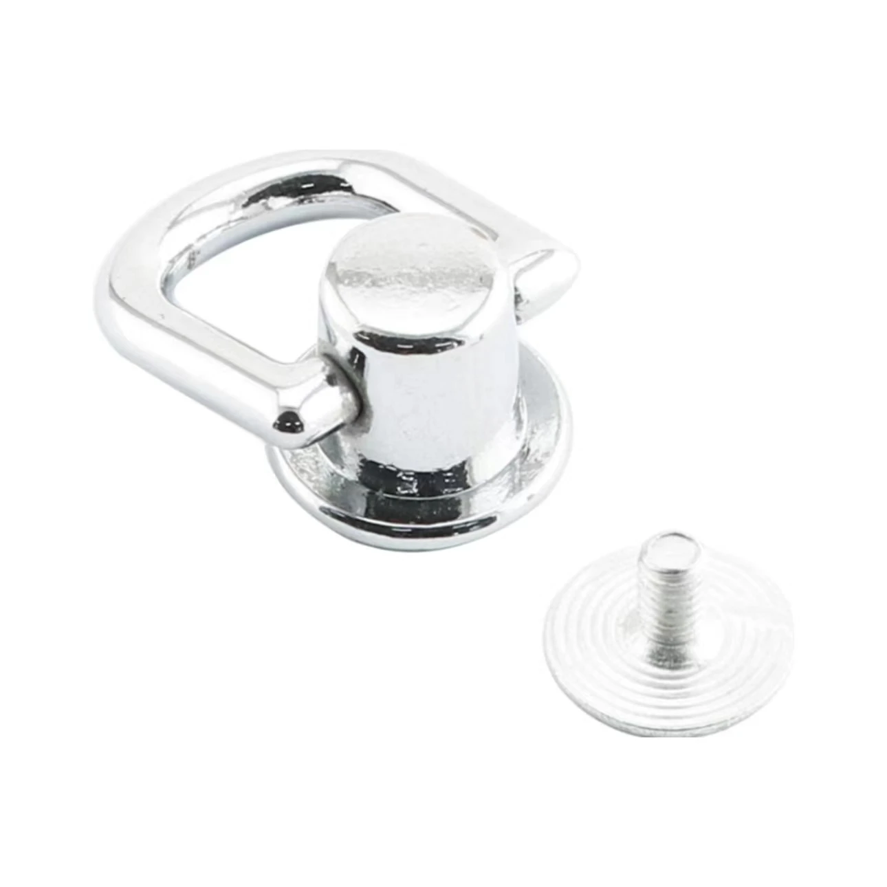 360 Degree Rotatable Ball Post Buttons with D Ring Metal Ring for Backpack Hardware Accessories Silver
360 Degree Rotatable Ball Post Buttons with D Ring Metal Ring for Backpack Hardware Accessories Silver