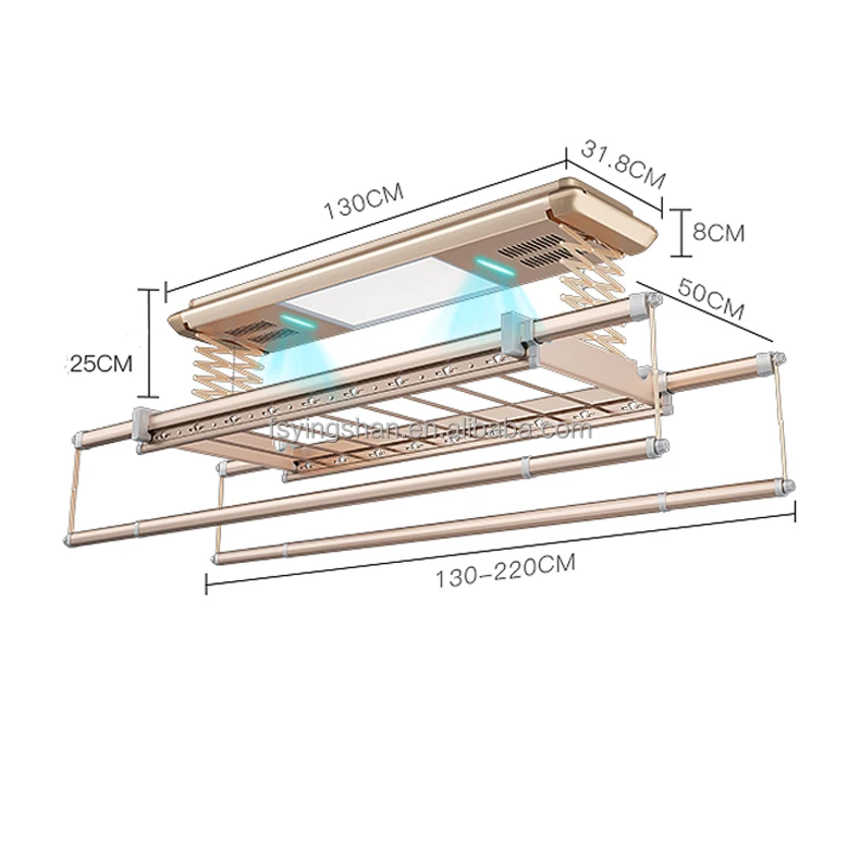 Wholesale high quality Electric clothes drying rack stand clothes hanger rack with UV disinfection
Wholesale high quality Electric clothes drying rack stand clothes hanger rack with UV disinfection