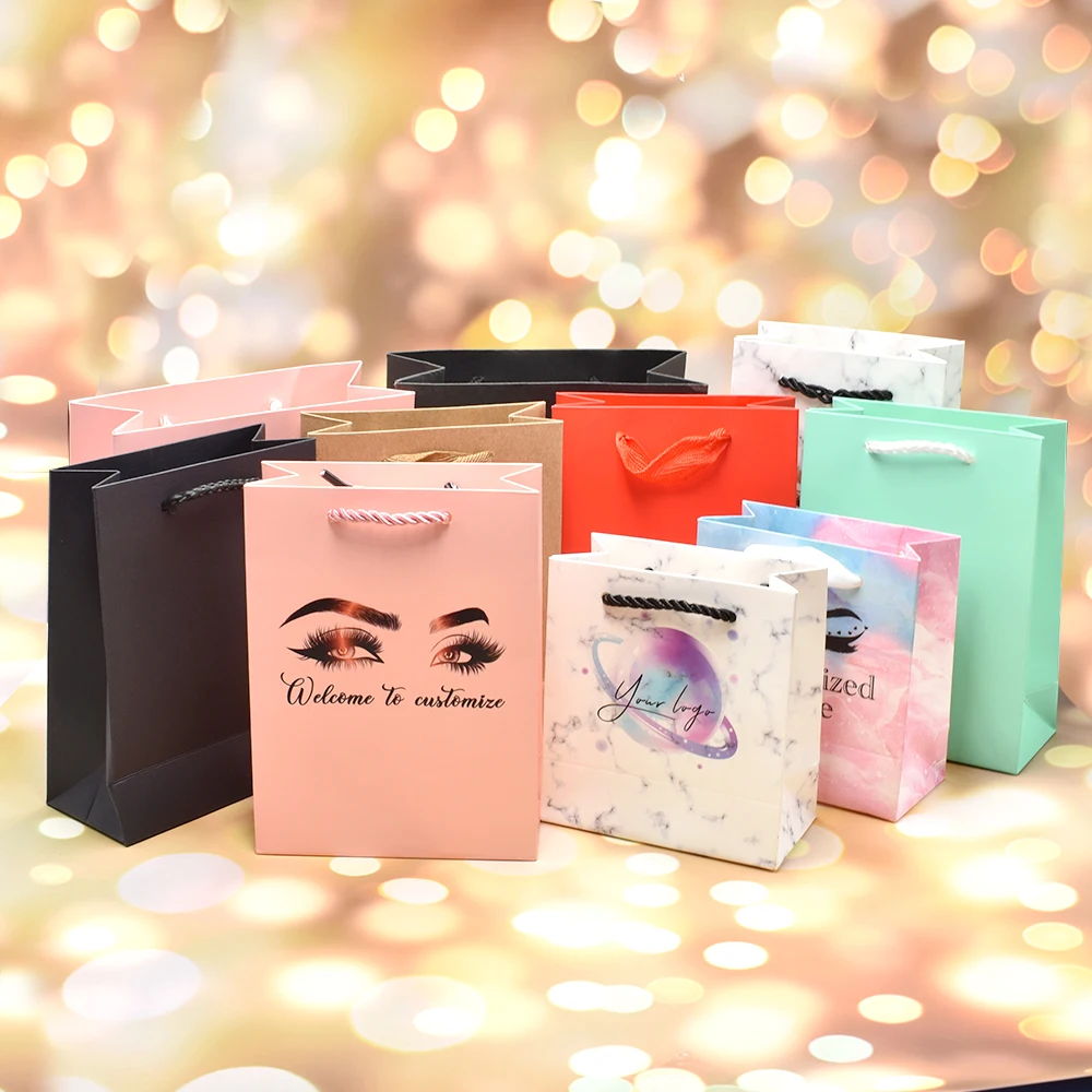 Empty custom black paper bags lashes packaging bag for mink lashes, Eyelash packaging bag
Empty custom black paper bags lashes packaging bag for mink lashes, Eyelash packaging bag