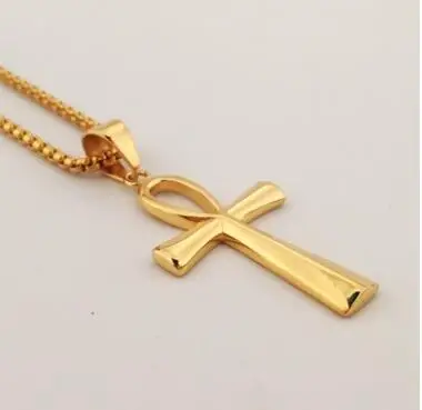 Stainless Steel Egyptian Ankh Cross Pendant&Necklace Charm Men hip hop Chain Necklace Fashion Father's Day Gift, Gold,silver,black
Stainless Steel Egyptian Ankh Cross Pendant&Necklace Charm Men hip hop Chain Necklace Fashion Father's Day Gift, Gold,silver,black