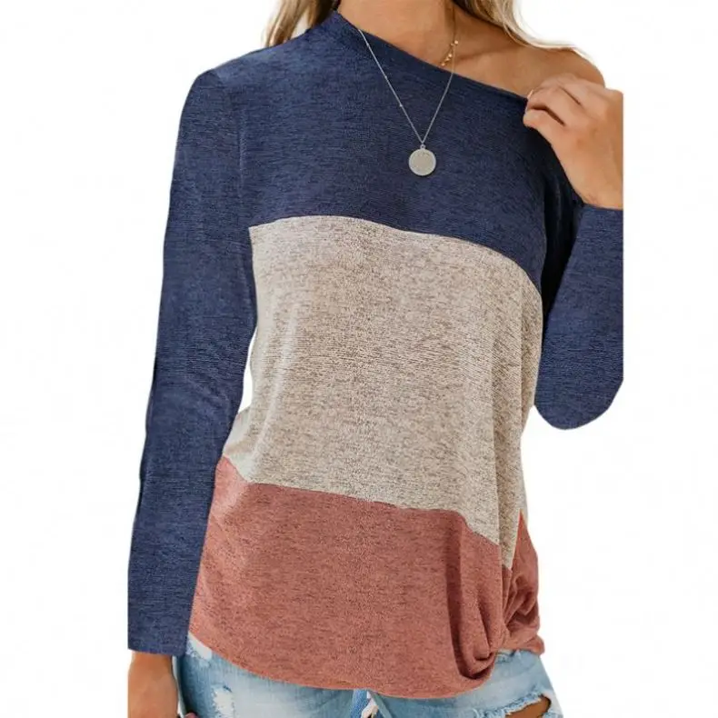 2020 New Trendy Fall Clothing for Women Fashionable Color Block Crew Neck Long Sleeve Top Shirt, As shown
2020 New Trendy Fall Clothing for Women Fashionable Color Block Crew Neck Long Sleeve Top Shirt, As shown