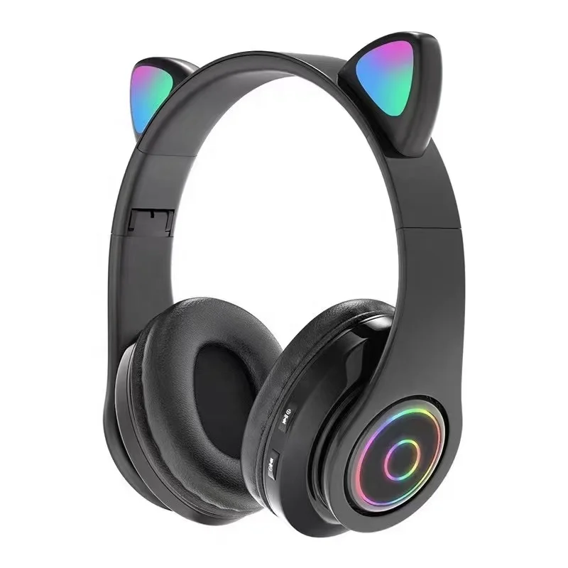 Best selling christmas gift headphone B39 cat ears wearing BT 5.0 light LED macaron colors wireless headphone, 5 colors
Best selling christmas gift headphone B39 cat ears wearing BT 5.0 light LED macaron colors wireless headphone, 5 colors