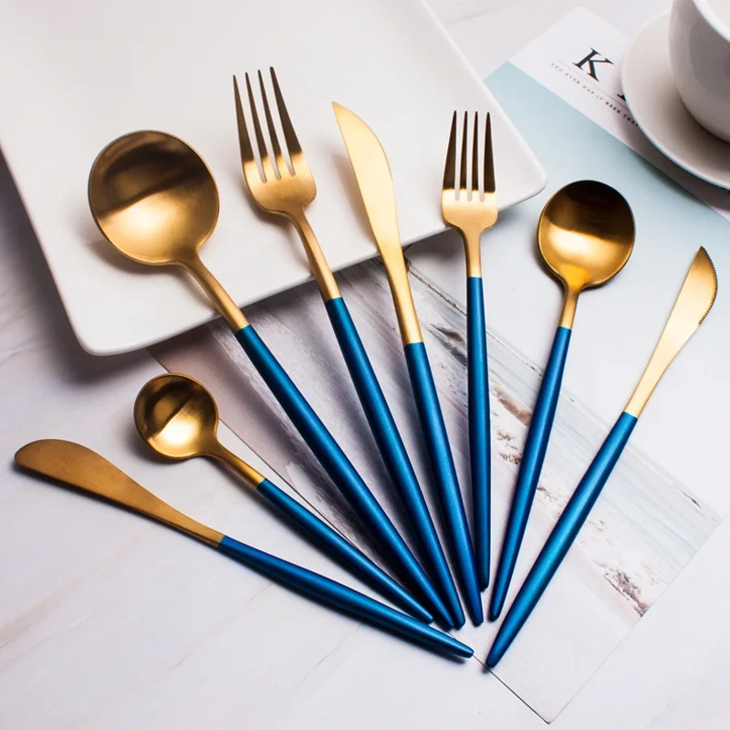 WORTHBUY reusable stainless steel cutlery set gold plated flatware set luxury colorful dinnerware sets for wedding, Gold/ blue/ pink/ white/ black/ sliver/ red
WORTHBUY reusable stainless steel cutlery set gold plated flatware set luxury colorful dinnerware sets for wedding, Gold/ blue/ pink/ white/ black/ sliver/ red