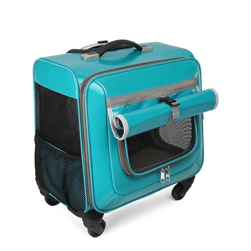 New product release pet travel trolley case cats and dogs travel portable breathable cat and dog trolley bag
New product release pet travel trolley case cats and dogs travel portable breathable cat and dog trolley bag