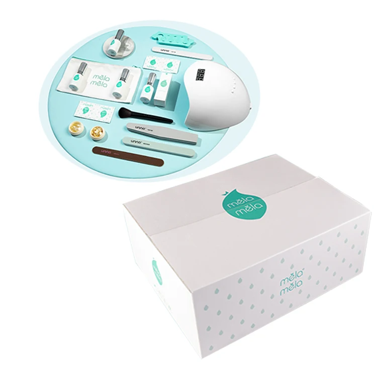 Melamela colour gel polish set uv gel nail polish gift box kit with 6 colors 1 base 1 top 1 matte top 1 hardner, stickers etc, Clear
Melamela colour gel polish set uv gel nail polish gift box kit with 6 colors 1 base 1 top 1 matte top 1 hardner, stickers etc, Clear