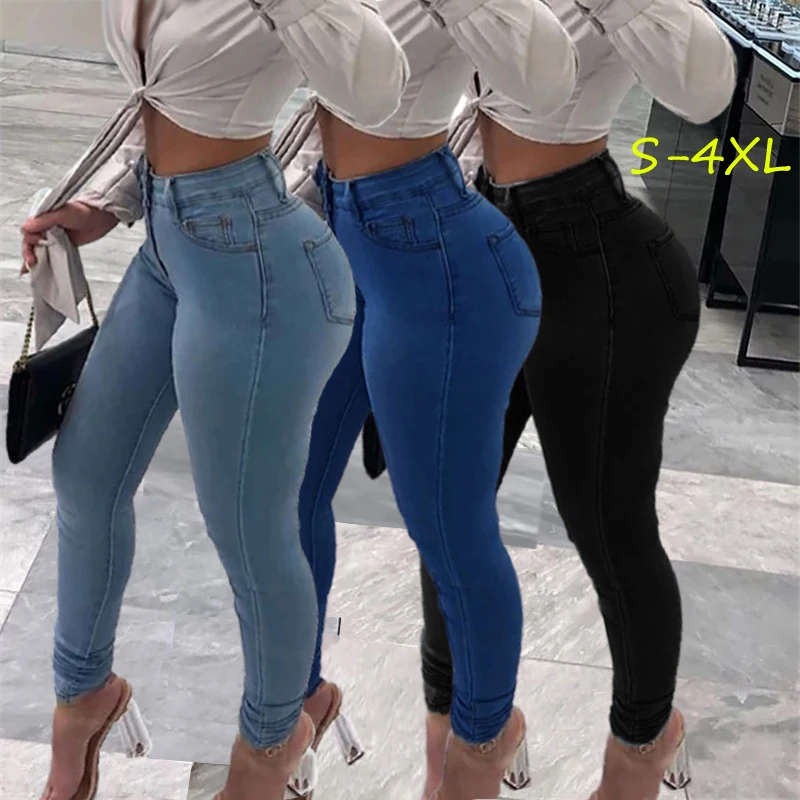 Fast Shipping Stock Lot High Waist Blue Stretch Jean Pant Ladies Denim Plus Size Women Jeans
Fast Shipping Stock Lot High Waist Blue Stretch Jean Pant Ladies Denim Plus Size Women Jeans