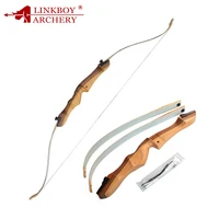 

Linkboy Archery 22-38lbs 64'' RH Recurve Bow Takedown Archery Wooden Limbs Longbow Hunting Shooting