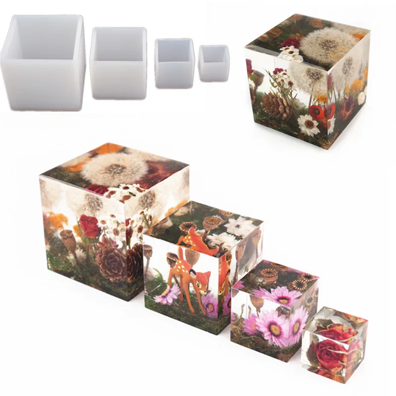 DIY Crystal Epoxy Resin Mold Cube Resin Craft Mold Handmade Silicone Material Mold
DIY Crystal Epoxy Resin Mold Cube Resin Craft Mold Handmade Silicone Material Mold