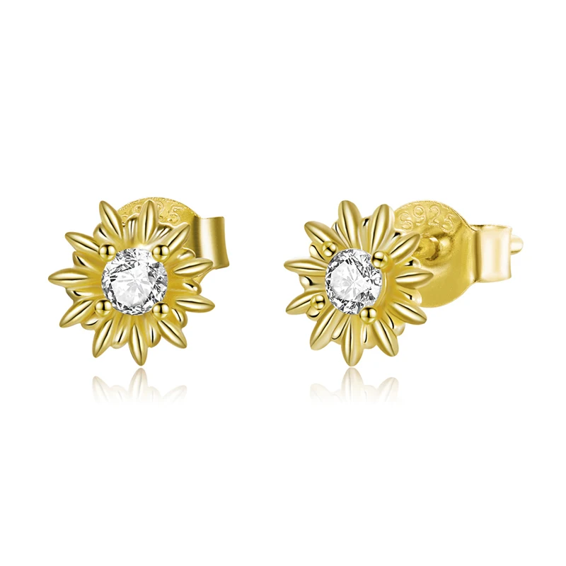 Luxury 2021 wholesale jewelry flower 14K gold plated zircon design S925 sterling silver stud earrings for girls
Luxury 2021 wholesale jewelry flower 14K gold plated zircon design S925 sterling silver stud earrings for girls