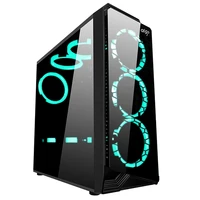 

AIGO Side transparent water-cooled game tower transparent ATX large board chassis