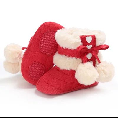 Winter Infant Newborn Baby Girls Cashmere Plush Boots Bandage Warm Shoes Christmas Children Shoes
Winter Infant Newborn Baby Girls Cashmere Plush Boots Bandage Warm Shoes Christmas Children Shoes