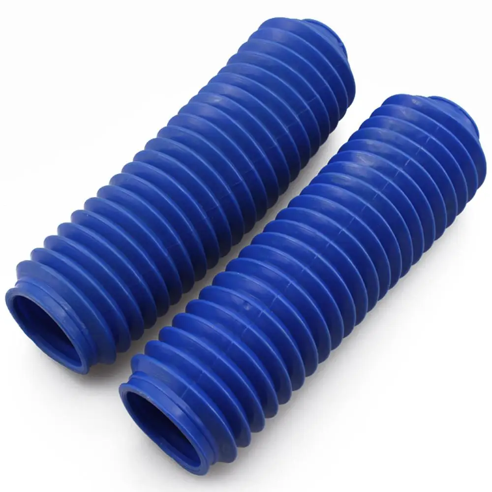 245mm Blue Rubber Shock Absorber Dust Cover Gaiters Boots For Motor Front Forks