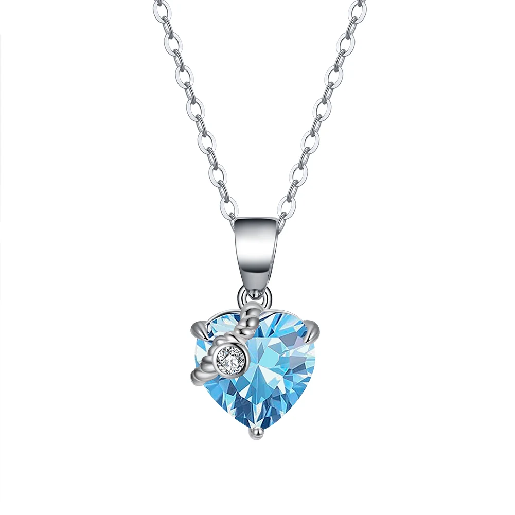 RINNTIN SN297 Genuine 925 Sterling Silver Heart Cut Birthstone Pendant Necklace for women
RINNTIN SN297 Genuine 925 Sterling Silver Heart Cut Birthstone Pendant Necklace for women