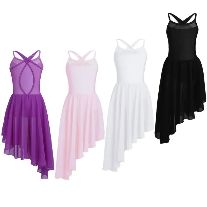 Custom Lyrical Dance Dress Irregular Spaghetti Straps Mesh Splice DanceWear Leotard Dress For Girls
Custom Lyrical Dance Dress Irregular Spaghetti Straps Mesh Splice DanceWear Leotard Dress For Girls
