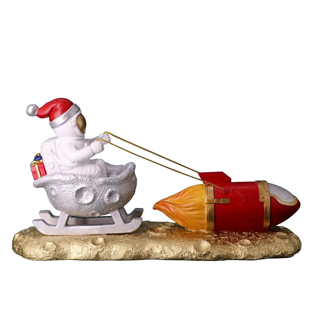 New Arrival Christmas Astronaut Sledding Resin Crafts for Home Living Room, Customized color
New Arrival Christmas Astronaut Sledding Resin Crafts for Home Living Room, Customized color