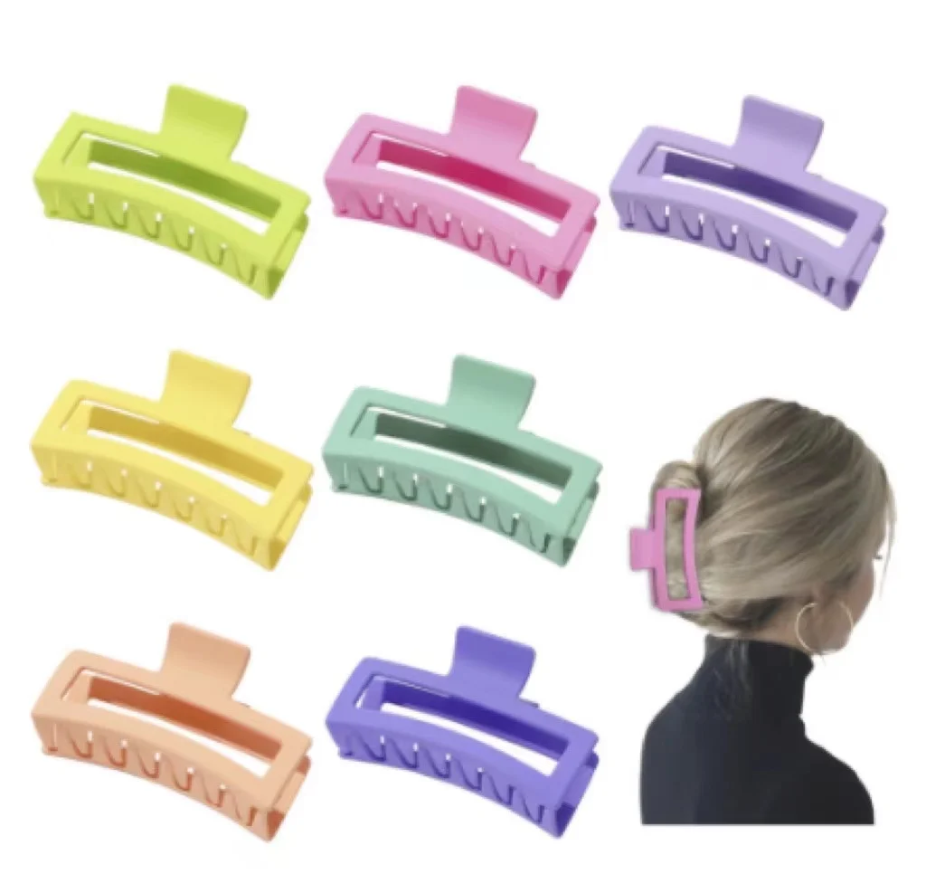 Spring And Summer 12cm Matte Plastic Hair Clips Simple Elegant Rectangular Oversized Hair Claws For Women
Spring And Summer 12cm Matte Plastic Hair Clips Simple Elegant Rectangular Oversized Hair Claws For Women