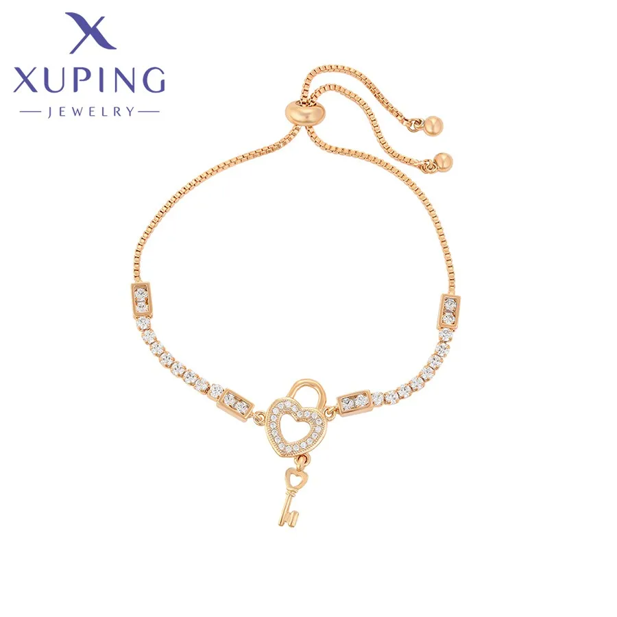 A00920055 Xuping Jewelry Exquisite Fashion Heart Style 18k Gold Diamond Bracelet Women Bracelet
A00920055 Xuping Jewelry Exquisite Fashion Heart Style 18k Gold Diamond Bracelet Women Bracelet