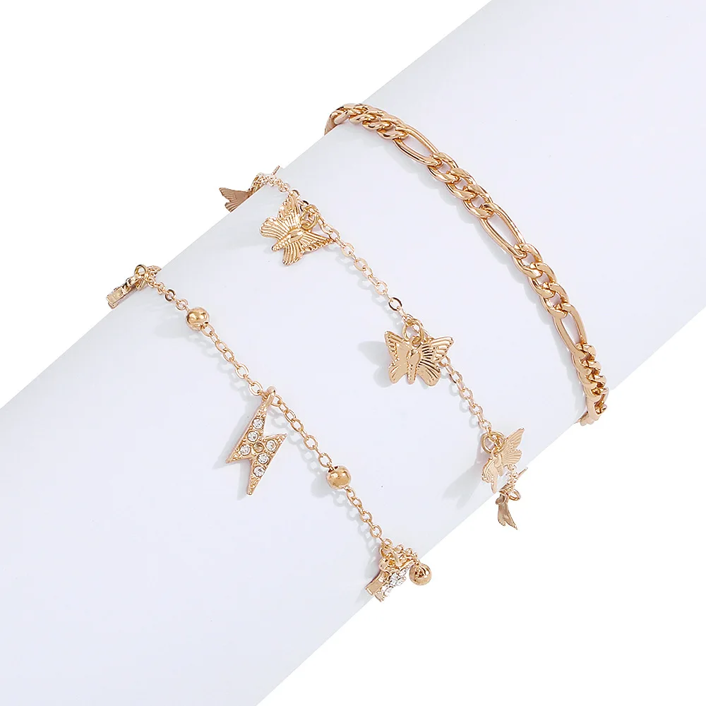 2021 New Arrival Hotselling Charm Jewelry 3pcs sets punk style jewelry chain rhinestone butterfly Specialized bracelet
2021 New Arrival Hotselling Charm Jewelry 3pcs sets punk style jewelry chain rhinestone butterfly Specialized bracelet