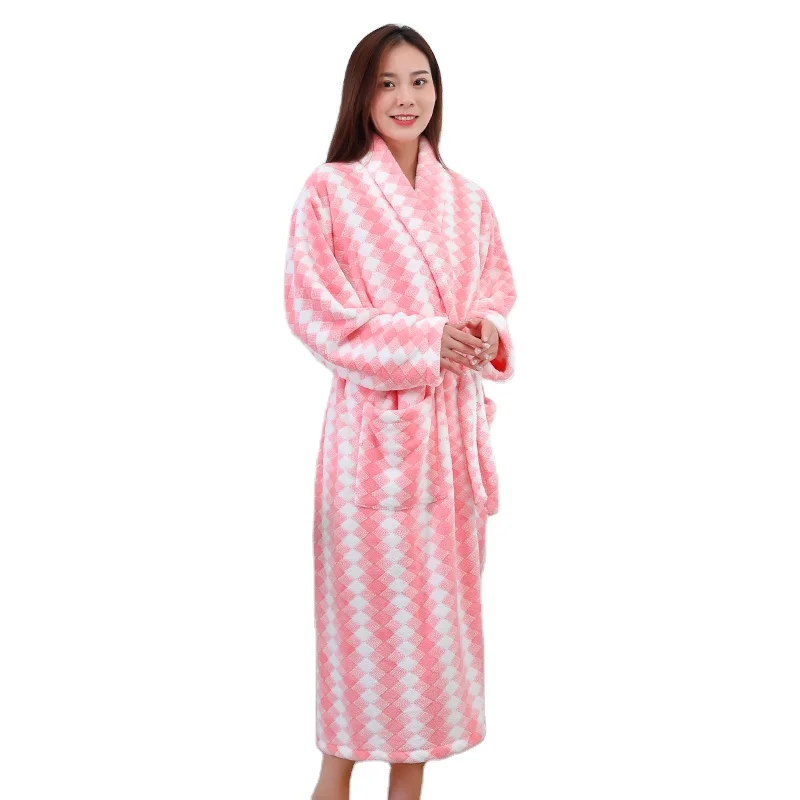 Wholesale custom Coral Fleece women Bathrobe Coral Fleece nightwear Bathrobe, 5 colors
Wholesale custom Coral Fleece women Bathrobe Coral Fleece nightwear Bathrobe, 5 colors