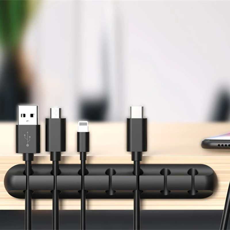 Creative silicone desktop data cable organizer Data line organizer desktop data cable storage cable management
Creative silicone desktop data cable organizer Data line organizer desktop data cable storage cable management
