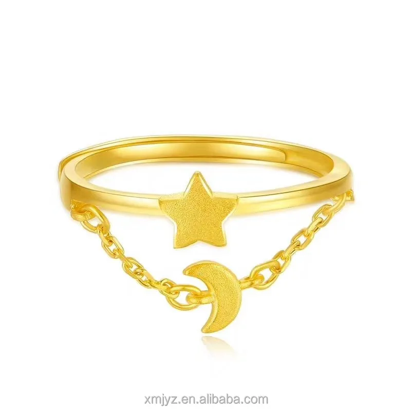 Gold Ring Vietnam Sand Gold Wedding Ring Ring Live Mouth Adjustable Female Sand Gold Star Moon
Gold Ring Vietnam Sand Gold Wedding Ring Ring Live Mouth Adjustable Female Sand Gold Star Moon
