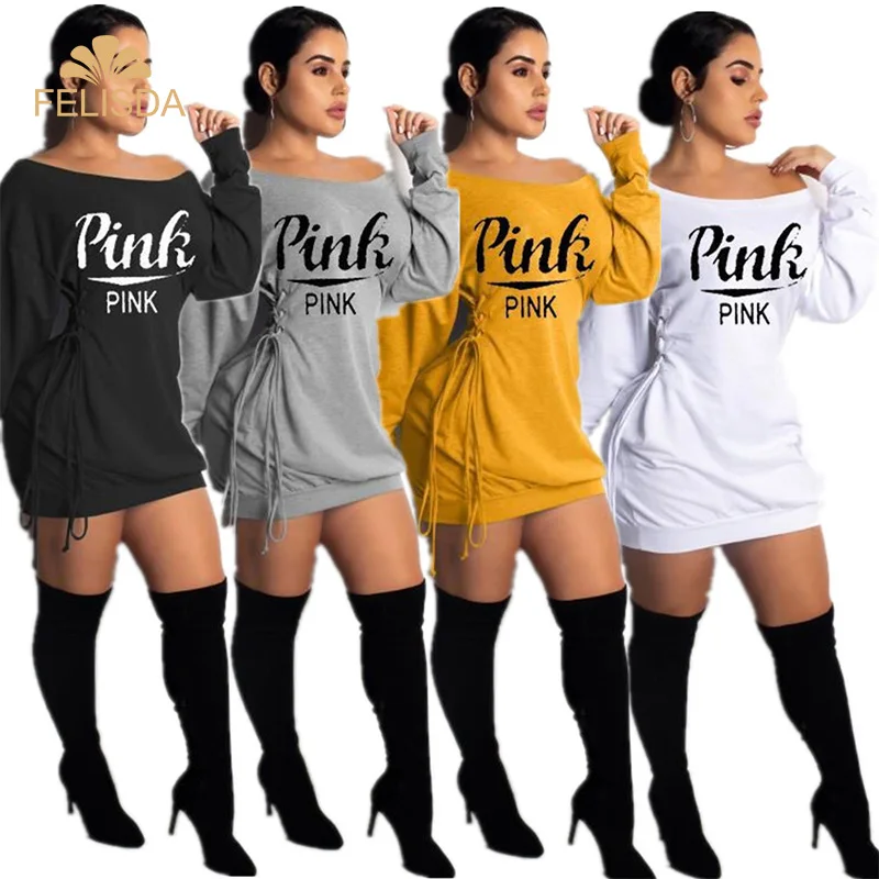 2021 New Trending Spring Winter Pink Letter Print Sexy Strapless Long Sleeve Casual Dresses Women
2021 New Trending Spring Winter Pink Letter Print Sexy Strapless Long Sleeve Casual Dresses Women