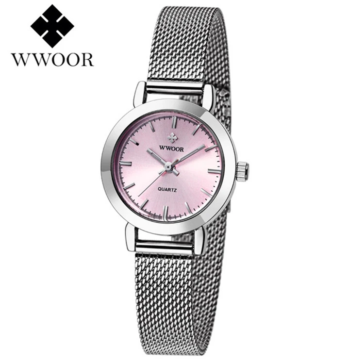 WWOOR 8823 Bracelet Watch For Women Luxury Brand 2021 Ladies Pink Small Dress Wristwatch Women Steel Mesh Quartz Clock
WWOOR 8823 Bracelet Watch For Women Luxury Brand 2021 Ladies Pink Small Dress Wristwatch Women Steel Mesh Quartz Clock