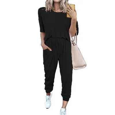 Autumn and winter new cross-border European and American women's clothing Amazon home loose solid color short sleeve leisure sui
Autumn and winter new cross-border European and American women's clothing Amazon home loose solid color short sleeve leisure sui