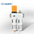 High Quality Filter Regulator and Lubricator Auto Drain OU G1/2 FRL Mindman Air Filter Regulator wIth Pressure Gauge