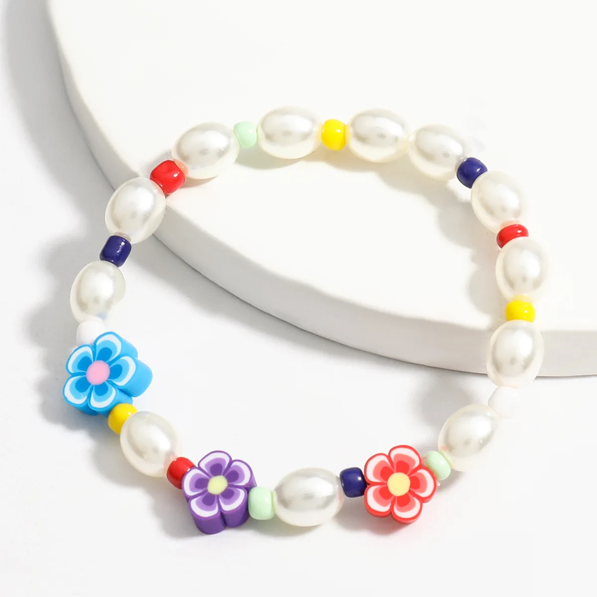 Creative Y2k Style Colorful Rubber Blooms Beaded Wrist Jewelry For Women Girl New Bohemian Imitation Pearl Flower Charm Bracelet
Creative Y2k Style Colorful Rubber Blooms Beaded Wrist Jewelry For Women Girl New Bohemian Imitation Pearl Flower Charm Bracelet