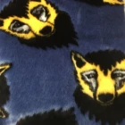 Luxury Mink Fur Fabric Animal Printed Faux Fur Fabric For Winter Coat