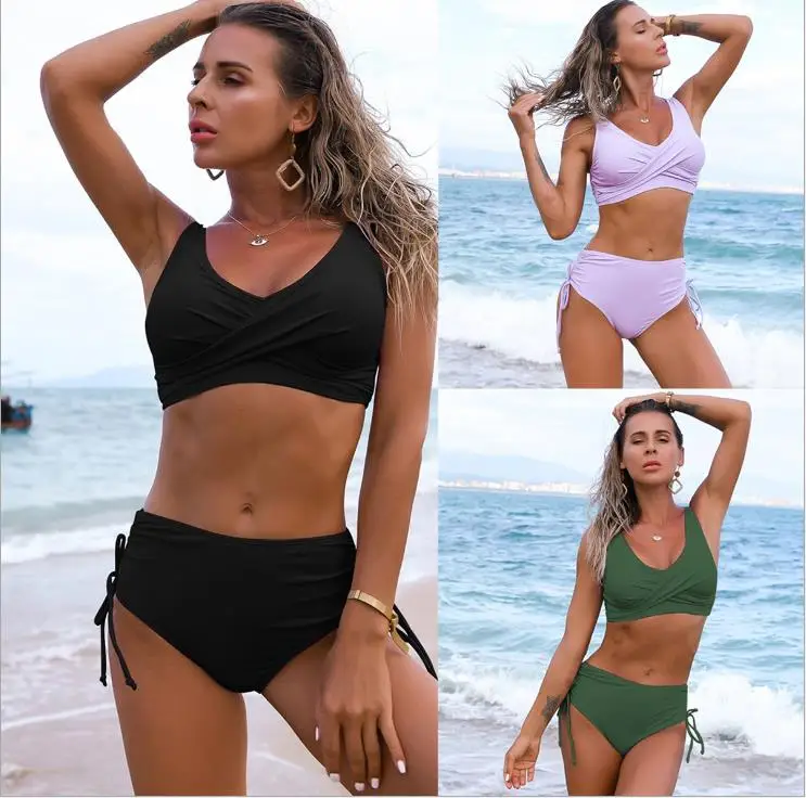 2021new arrivals amazon New bikini swimsuit female sexy high waist pure color bikini stock
2021new arrivals amazon New bikini swimsuit female sexy high waist pure color bikini stock