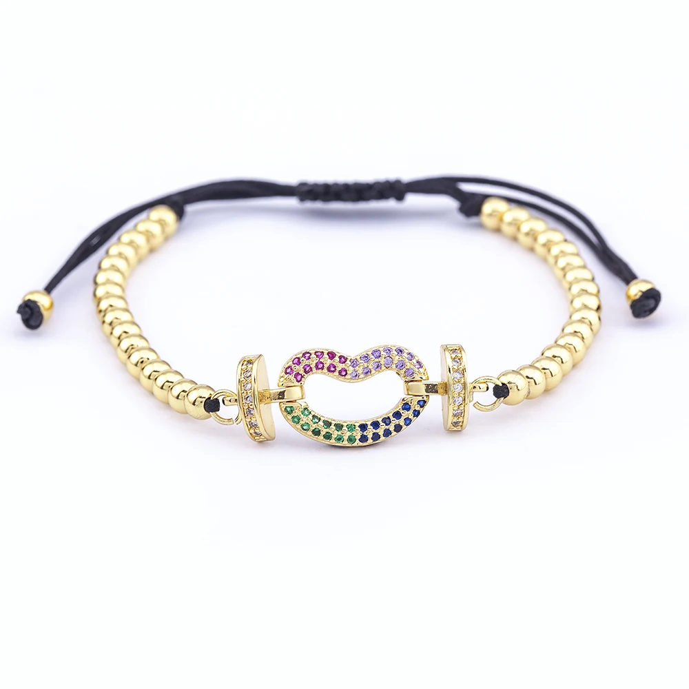 Romantic Gold Plated Bead Bracelet Heart Shape Adjustable Braided High Quality Cubic Zirconia Jewelry Gift For Women Girls
Romantic Gold Plated Bead Bracelet Heart Shape Adjustable Braided High Quality Cubic Zirconia Jewelry Gift For Women Girls